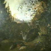 Matthias Withoos Otter in a Landscape